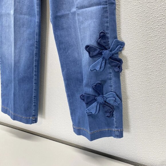 Mac Jeans Women's Culotte Blossom Wide Leg Jeans – Size 34 x 26 – Blue - Picture 12 of 13